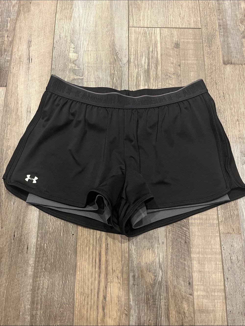 UA 2-in-1 Running Shorts - Picture 1 of 3